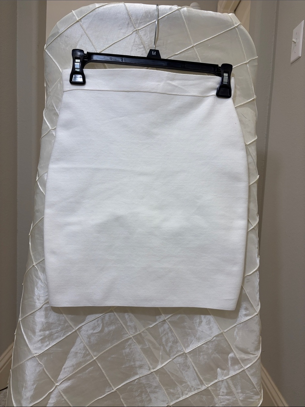 Love Tree White Mini Pencil Skirt